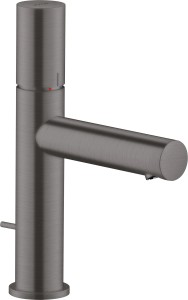 AX Uno bateria umywalkowa 110 z uchwytem Zero, Czarny Chrom Szczotkowany 45001340