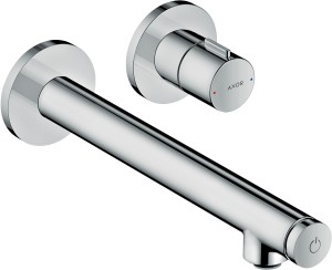 AXOR Uno Bateria umywalkowa Select 221 mm, ścienna, podtynkowa, Chrom 45113000