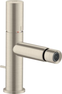 AXOR Uno bateria bidetowa jednouchwytowa z uchwytem Zero i odpływem 45200820