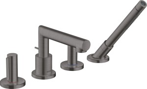 AXOR Uno 4-otworowa bateria na brzeg wanny z uchwytami Zero 45444340