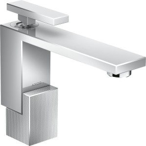 AXOR Edge Jednouchwytowa bateria umywalkowa 130 z odpływem Push-Open 46011000