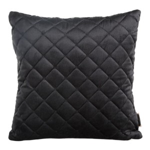 POSZEWKA PIKOWANA WELUR VELVET 45X45 CM CZARNA