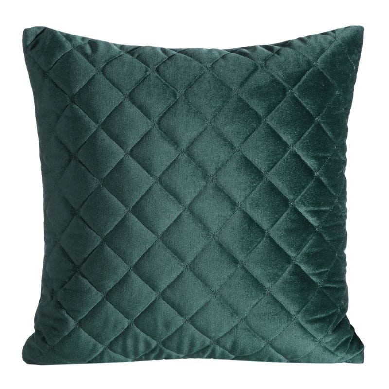 POSZEWKA PIKOWANA WELUR VELVET 45X45 CM ZIELONA