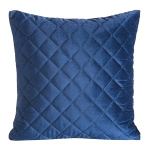 POSZEWKA PIKOWANA WELUR VELVET 45X45 GRANATOWA