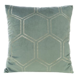 POSZEWKA PLASTRY MIODU WELUR VELVET 45X45 MIĘTOWA