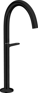 AXOR One Bateria umywalkowa Select 260, Czarny Matowy, z odpływem Push-Open 48030670