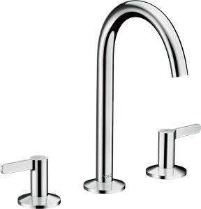 AXOR One 3-otworowa bateria umywalkowa 170 z kompletem odpływowym Push-Open 48050000