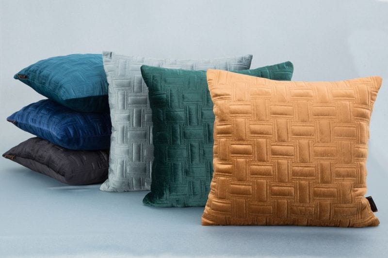 POSZEWKA PROSTOKĄTY WELUR VELVET 45X45 MIĘTOWA