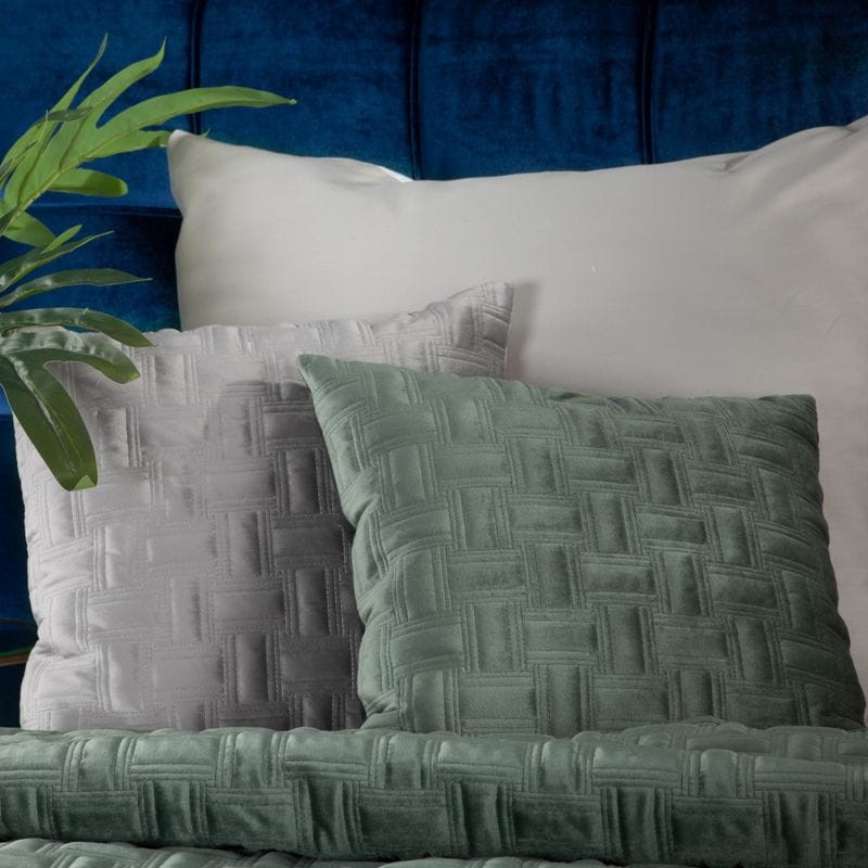 POSZEWKA PROSTOKĄTY WELUR VELVET 45X45 MIĘTOWA
