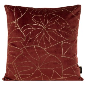 POSZEWKA WELUR VELVET WZÓR 45X45 CM CEGLANA