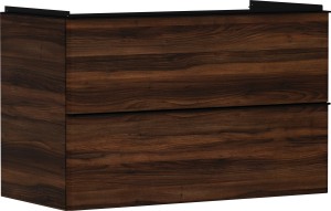Hansgrohe Xelu Szafka pod umywalkę wiszącą 2 szuflady, Ciemny Orzech