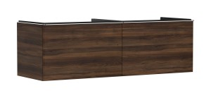 Hansgrohe Xelu Szafka pod umywalkę wpuszczaną w blat, 2 szuflady, Ciemny Orzech