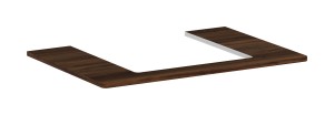 Hansgrohe Xelu Q Blat 780/550 z wycięciem na środku pod umywalkę wpuszczaną 54094630