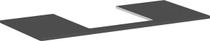 Hansgrohe Xelu Q Blat 1180/550 z wycięciem na umywalkę wpuszczaną 54096910