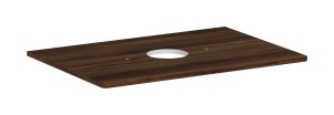 Hansgrohe Xelu Blat 780/550 z wycięciem pod umywalkę, Ciemny Orzech