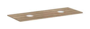 Hansgrohe Xelu Q Blat 1360/550 pod 2 umywalki nablatowe bez otworu 54118230