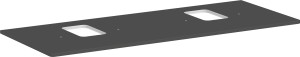 Hansgrohe Xelu Q Blat 1360/550 z wycięciami pod 2 umywalki 54125910