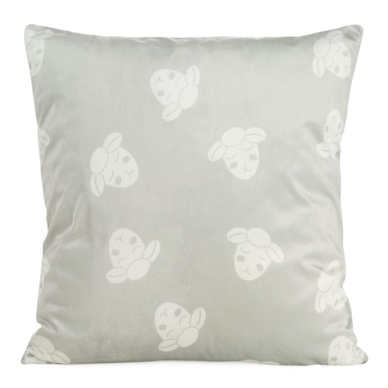 POSZEWKA WELUR VELVET 45X45 SREBRNA DLA DZIECI