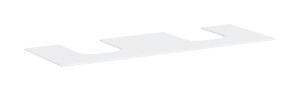 Hansgrohe Xevolos E Blat 1570/550 z wycięciami pod 2 umywalki wpuszczane 54211700