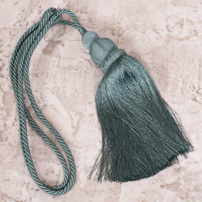 SZNUR do zasłon upinacz chwost 70 CM TURKUSOWY