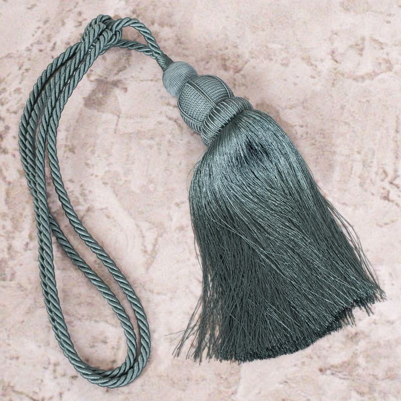 SZNUR do zasłon upinacz chwost 70 CM TURKUSOWY
