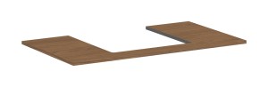 Hansgrohe Xilesa E Blat 980/550 z wycięciem na umywalkę wpuszczaną 54270550