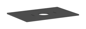 Hansgrohe Xilesa E Blat 780/550 z wycięciem na umywalkę nablatową 54275760