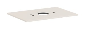 Hansgrohe Xilesa E Blat 780/550 z wycięciem na umywalkę nablatową 54275780