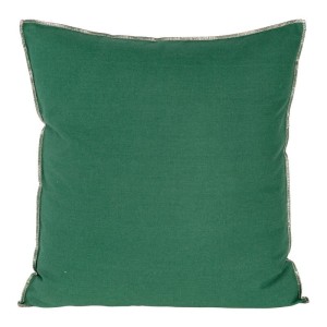 POSZEWKA BAWEŁNA LEN 45X45 CM CIEMNOZIELONA