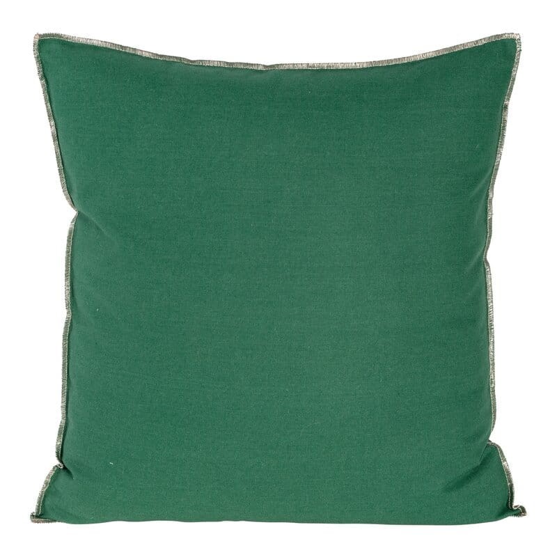 POSZEWKA BAWEŁNA LEN 45X45 CM CIEMNOZIELONA