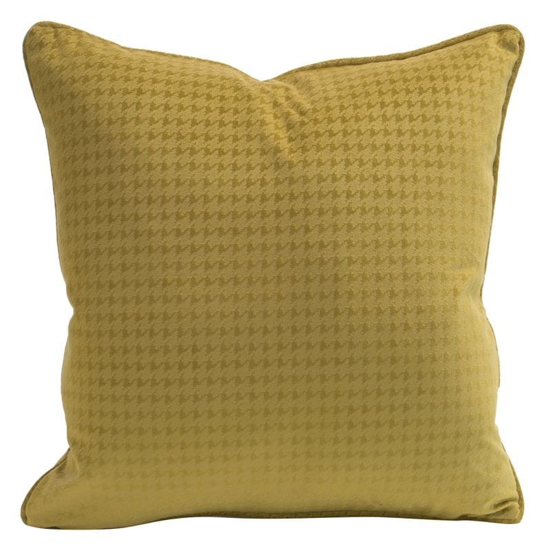 POSZEWKA PEPITA WELUR VELVET 40X40 CM OLIWKOWA