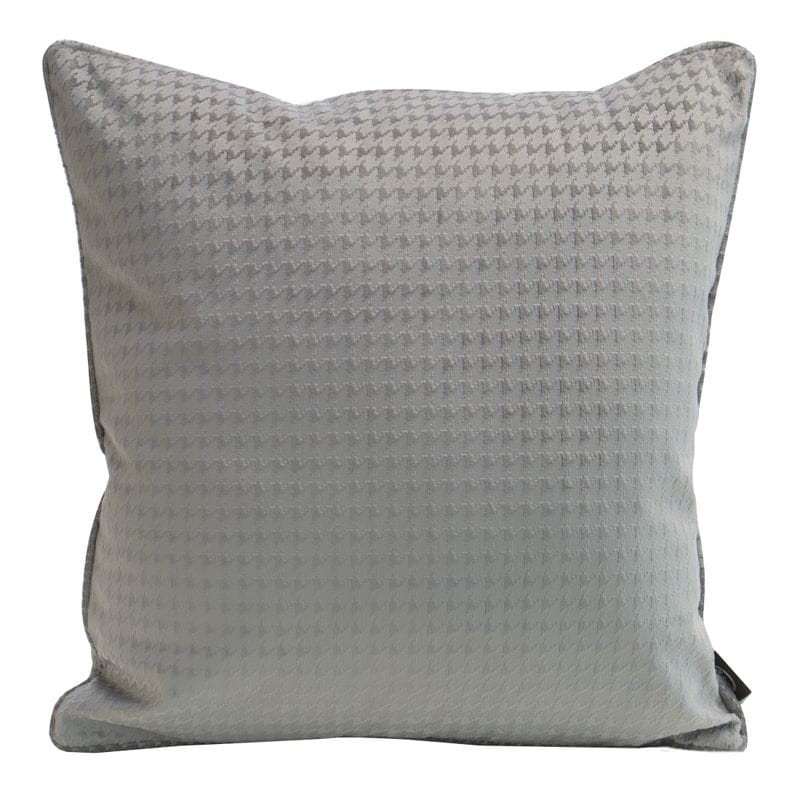 POSZEWKA PEPITA WELUR VELVET 40X40 CM SZARA