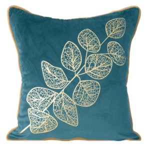 POSZEWKA WELUR VELVET ZŁOTA GAŁĄZKA 445X45 TURKUS