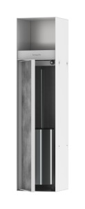 Hansgrohe XtraStoris Rock Wnęka na papier toaletowy z pojemnikiem 56062700