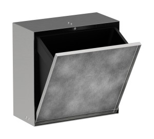 Hansgrohe XtraStoris Rock Wnęka ścienna z koszem na śmieci 300/300/140 56090800
