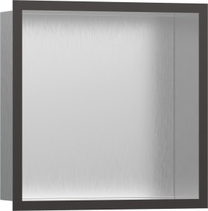 Hansgrohe XtraStoris Wnęka ścienna Stal Szlachetna Szczotkowana 300/300/100 56097340