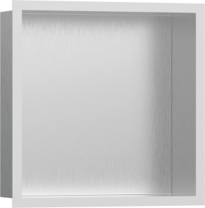 Hansgrohe XtraStoris Wnęka ścienna Stal Szlachetna Szczotkowana 300/300/100 56097700