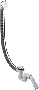 AXOR Kompletny syfon wannowy z przelewem 58318670