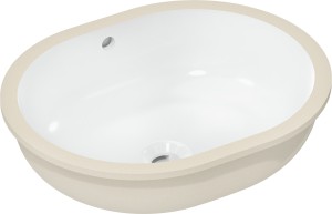 Hansgrohe Umywalka podblatowa 450/350 bez otworu na baterię, Biały