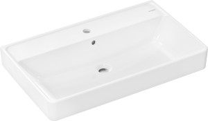 Hansgrohe Umywalka wpuszczana w blat 800/480, szlifowana, Biała z otworem