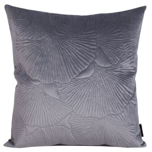POSZEWKA WYTŁACZANA VELVET WELUR 45X45 CM SZARA