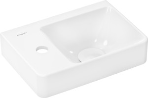 Hansgrohe Xelu Q Mała umywalka wisząca z półką 360/250 z otworem na baterię 61085450