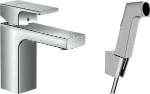 Hansgrohe Vernis Shape bateria umywalkowa 100 z główką Bidette 160 cm 71216000