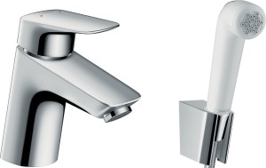 Hansgrohe Logis bateria umywalkowa 100 z główką Bidette i wężem 160 cm 71290000