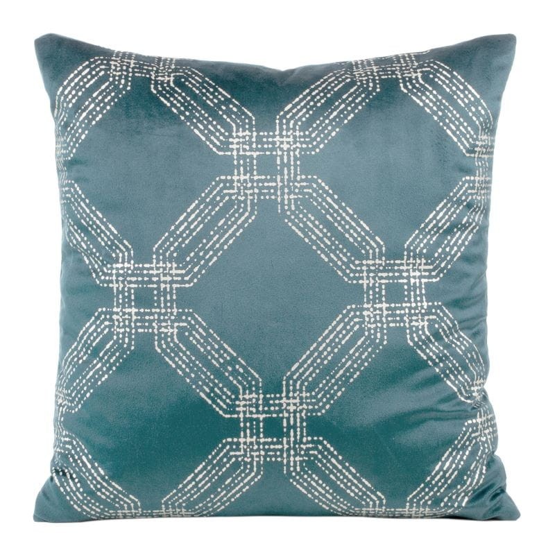 POSZEWKA WELUR VELVET SYMETRYCZNA 45X45 NIEBIESKA