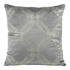 POSZEWKA WELUR VELVET SYMETRYCZNA 45X45 SREBRNA