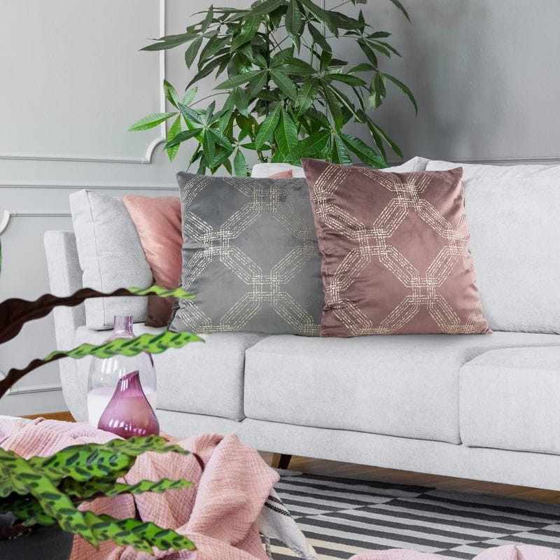 POSZEWKA WELUR VELVET SYMETRYCZNA 45X45 ZIELONA