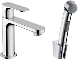 Hansgrohe Rebris S Jednouchwytowa bateria umywalkowa 110 z Bidette 72215000