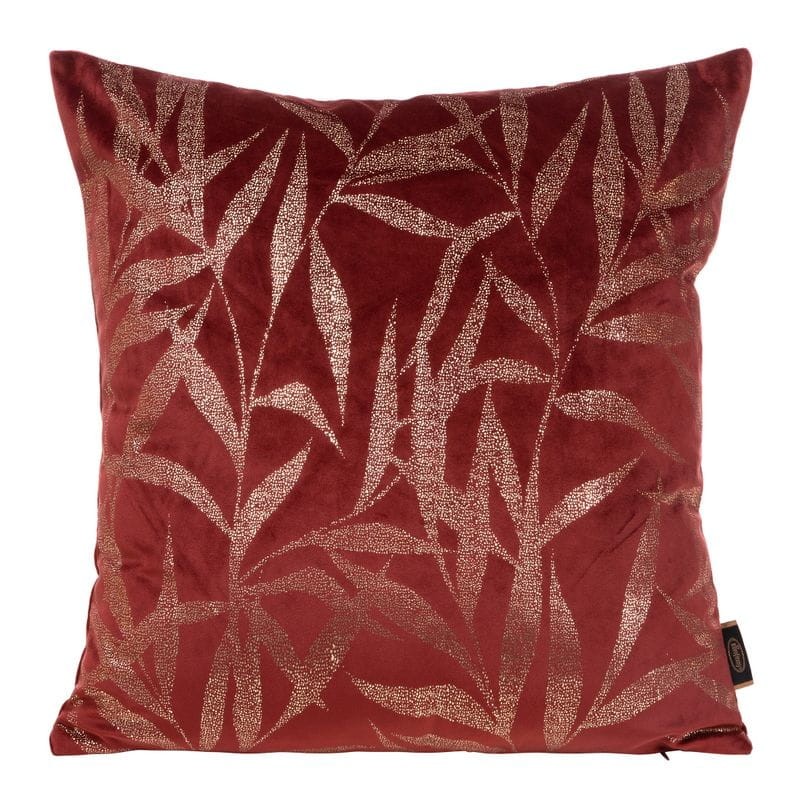POSZEWKA WELUR VELVET WZÓR 45X45 CM CEGLANA