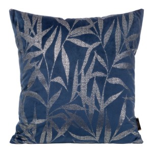 POSZEWKA WELUR VELVET WZÓR 45X45 CM GRANATOWA